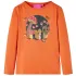 Tricou pentru copii cu mâneci lungi, portocaliu ars, 116 GartenMobel Dekor