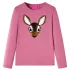 Tricou pentru copii cu mâneci lungi roz zmeură 104 GartenMobel Dekor
