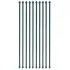 Țăruși grădină, 10 buc, 1,5 m, metal, verde GartenMobel Dekor