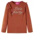 Tricou pentru copii cu mâneci lungi, coniac, 140 GartenMobel Dekor