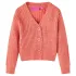 Cardigan tricotat pentru copii, roz mediu, 104 GartenMobel Dekor