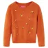 Pulover tricotat pentru copii, portocaliu ars, 140 GartenMobel Dekor
