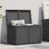 Cutie de depozitare pentru grădină, negru, 180L, PP ratan GartenMobel Dekor