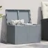 Cutie de depozitare pentru grădină, gri, 180L, aspect de lemn din PP GartenMobel Dekor