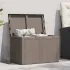 Cutie de depozitare pentru grădină, gri, 180L, aspect de lemn din PP GartenMobel Dekor