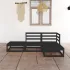 Set mobilier de grădină cu perne, 4 piese, lemn masiv de pin GartenMobel Dekor