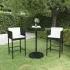 Set mobilier bar de grădină cu perne, 5 piese, negru, poliratan GartenMobel Dekor