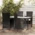 Set mobilier de exterior cu perne, 7 piese, gri, poliratan  GartenMobel Dekor