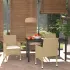 Set mobilier de grădină cu perne, 5 piese, bej, poliratan GartenMobel Dekor