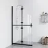Perete de duș walk-in pliabil 90x190 cm sticlă ESG transparentă GartenMobel Dekor