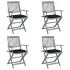 Scaune pliabile de exterior cu perne, 8 buc., lemn masiv acacia GartenMobel Dekor