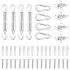 Set accesorii parasolar din oțel inoxidabil, 12 piese GartenMobel Dekor