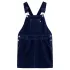 Rochie salopetă pentru copii, velur, bleumarin, 92 GartenMobel Dekor