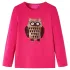 Tricou pentru copii cu mâneci lungi, roz aprins, 116 GartenMobel Dekor