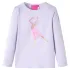 Tricou de copii cu mâneci lungi, liliac deschis, 92 GartenMobel Dekor