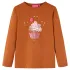 Tricou pentru copii cu mâneci lungi, coniac, 92 GartenMobel Dekor