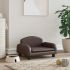 Pat de câini, maro, 70x45x30 cm, piele ecologică GartenMobel Dekor