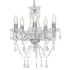 Candelabru cu mărgele de cristal, auriu, rotund, 5 x E14 GartenMobel Dekor