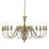 Candelabru, argintiu, 12 becuri x E14 GartenMobel Dekor