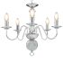 Candelabru antichizat, alb, becuri E14 x 5 GartenMobel Dekor