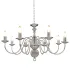 Candelabru, argintiu, 8 becuri E14 GartenMobel Dekor