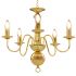 Candelabru antichizat, alb, becuri E14 x 5 GartenMobel Dekor
