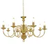 Candelabru, argintiu, 8 becuri E14 GartenMobel Dekor