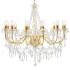 Candelabru cu mărgele, argintiu, 12 becuri x E14 GartenMobel Dekor