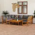 Set mobilier grădină cu perne, 9 piese, lemn masiv de acacia GartenMobel Dekor