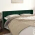 Tăblie de pat cu aripioare gri închis 203x16x78/88 cm catifea GartenMobel Dekor