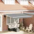 Cadru de copertină Alb 350 x 250 cm Aluminiu GartenMobel Dekor
