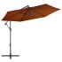 Umbrelă suspendată cu stâlp din aluminiu, albastru, 300 cm GartenMobel Dekor