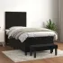 Pat box spring cu saltea, negru, 100x200 cm, catifea GartenMobel Dekor