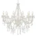 Candelabru cu mărgele, argintiu, 12 becuri x E14 GartenMobel Dekor