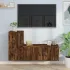 Set dulapuri TV, 2 piese, stejar fumuriu, lemn prelucrat GartenMobel Dekor