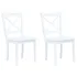 Scaune de bucătărie, 6 buc., alb/natural, lemn masiv de hevea GartenMobel Dekor