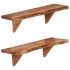 Rafturi de perete, 2 buc., 60x20x18 cm, lemn masiv de acacia GartenMobel Dekor