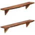 Rafturi de perete, 2 buc., 60x20x18 cm, lemn masiv de acacia GartenMobel Dekor