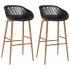 Scaune de bar, 4 buc., negru GartenMobel Dekor