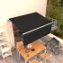 Copertină retractabilă automat cu stor, antracit, 5x3 m GartenMobel Dekor