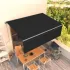 Copertină retractabilă automat cu stor, antracit, 5x3 m GartenMobel Dekor