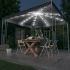 Pavilion cu șir de lumini LED, antracit, 300x300cm GartenMobel Dekor