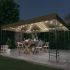 Pavilion cu șir de lumini LED, antracit, 3x4 m GartenMobel Dekor