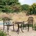 Set mobilier bistro, 3 piese, bronz, aluminiu turnat GartenMobel Dekor