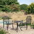 Set mobilier bistro, 3 piese, bronz, aluminiu turnat GartenMobel Dekor
