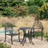 Set mobilier bistro, 3 piese, bronz, aluminiu turnat GartenMobel Dekor