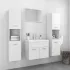 Set mobilier de baie, alb, lemn prelucrat GartenMobel Dekor