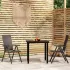 Set mobilier de grădină, 7 piese, negru, poliratan GartenMobel Dekor
