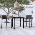 Set mobilier de grădină, 9 piese, negru GartenMobel Dekor