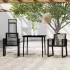 Set mobilier de grădină, 5 piese, negru, ratan PVC GartenMobel Dekor
